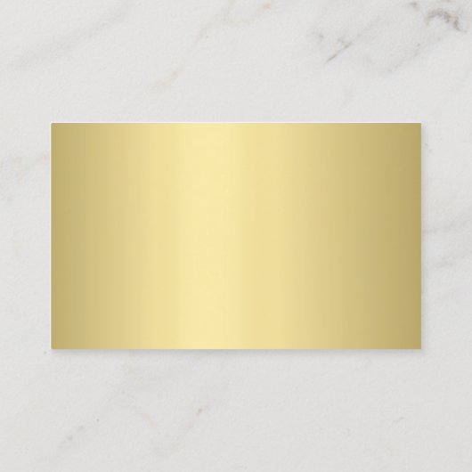 Moderne Schablonen-eleganter Goldblick beruflich Visitenkarte (Rückseite)