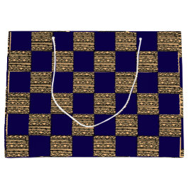 Moderne Schachbrett-Geometrie Große Geschenktüte