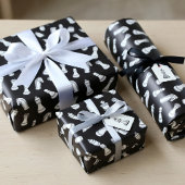 Moderne Schachfiguren Muster Geschenkpapier