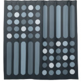 Moderne Schaltkreise des Mitteljahrhunderts - Schi Duschvorhang (Vorderseite)