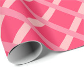 Moderne scharfe rosa geometrische Formen Geschenkpapier (Rolleneckpunkt)