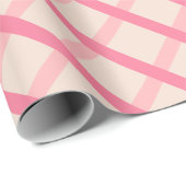 Moderne scharfe rosa geometrische Formen Geschenkpapier (Rolleneckpunkt)