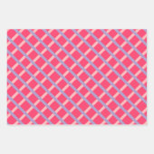 Moderne scharfe rosa geometrische Formen Geschenkpapier Set (Vorderseite 3)