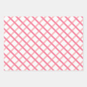 Moderne scharfe rosa geometrische Formen Geschenkpapier Set (Vorderseite 2)