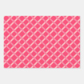 Moderne scharfe rosa geometrische Formen Geschenkpapier Set (Vorderseite)