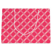Moderne scharfe rosa geometrische Formen Große Geschenktüte (Vorderseite)
