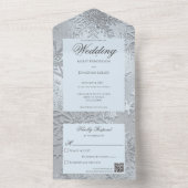 Moderne Schattierungen des QR-Codes für Eisblauer All In One Einladung (Innen Boden)