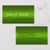 Moderne Schattierungen grüner Beruflicher Visitenk Visitenkarte (Vorne/Hinten)