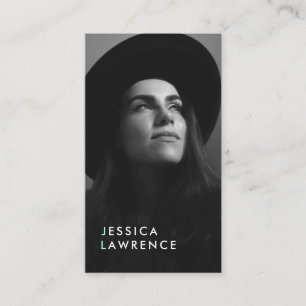 Moderne Schauspieler modellieren Headshot Foto Fot Visitenkarte