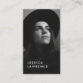 Moderne Schauspieler modellieren Headshot Foto Fot Visitenkarte (Vorderseite)