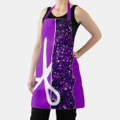 Moderne Schere Friseur Lila Schürze (InSitu)