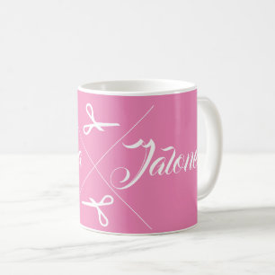 Moderne Schere Haar Stylist Bubblegum Pink Kaffeetasse