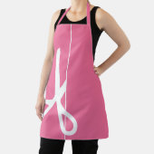 Moderne Schere Haar Stylist Flamingo Pink Schürze (InSitu)