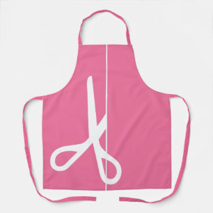 Moderne Schere Haar Stylist Flamingo Pink Schürze