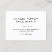 Moderne schick-farbige Textur Schwarze Streifen Visitenkarte (Rückseite)