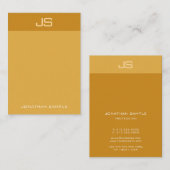 Moderne schick-Monogram-Vorlage Eleganter Trend-Fa Visitenkarte (Vorne/Hinten)