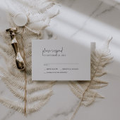 Moderne schick Schwarz-Weiß einfache Hochzeit RSVP Karte