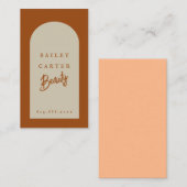 Moderne schicke Arch Beauty Hair Stylist Business Visitenkarte (Vorne/Hinten)