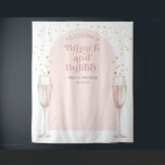 Moderne schicke Arch Champagne Brautparty Hintergr Wandteppich<br><div class="desc">Rosa Eleganter moderner Bogenbrunch und Brautparty-Kulisse. Dieses stilvolle Foto-Messezentrum eignet sich hervorragend für den modernen,  schlichten und eleganten Brunch und das Brautparty zu jeder Jahreszeit.</div>