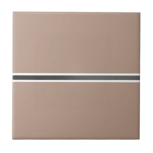 Moderne, schicke Beige mit grauem Streifen Keramik Fliese