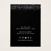 Moderne, schicke Black Necklace Earring Display-Ka (Rückseite)