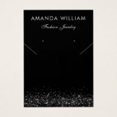 Moderne, schicke Black Necklace Earring Display-Ka (Vorderseite)