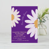 Moderne schicke, blühende indigotische Dekoration  Einladung (Stehend Vorderseite)