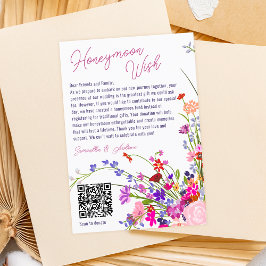 Moderne schicke Blume, die sich eine Hochzeit mit Begleitkarte