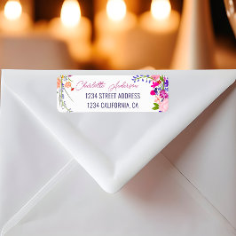 Moderne schicke Blume schreiben hübschen Abschluss