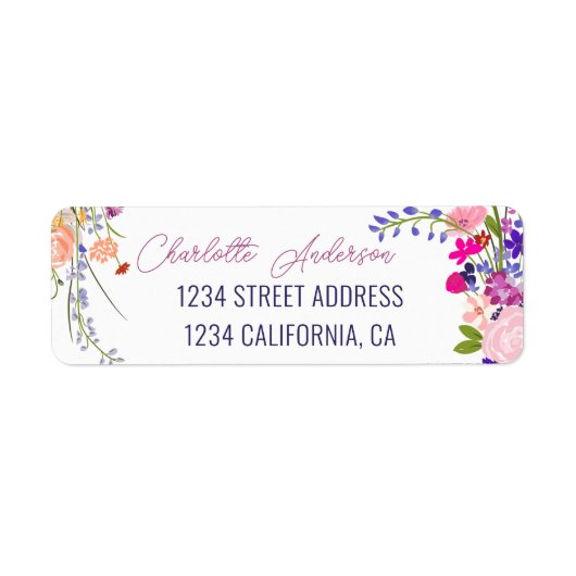 Moderne schicke Blume schreiben hübschen Abschluss (Vorne)