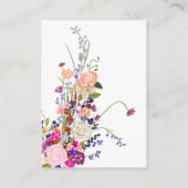 Moderne, schicke Blume-Schrift Fond Abschluss Begleitkarte (Rückseite)