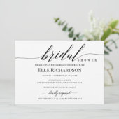 Moderne schicke, elegante, rustikale Drehscheibe Einladung (Stehend Vorderseite)