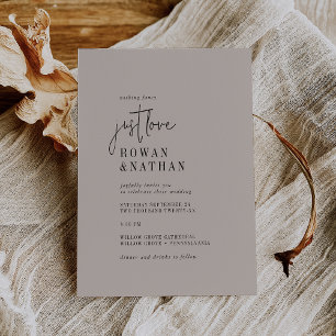 Moderne, schicke FARBE, die sich durch Liebe und H Einladung