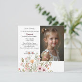 Moderne schicke Foto-Geburtstagsfeier Feiertagskarte (Stehend Vorderseite)