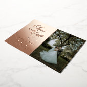 Moderne schicke Fotocollage retten das Datum Folieneinladung (Gedreht)