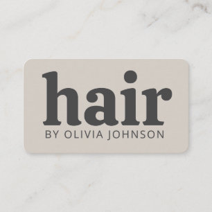 Moderne schicke Frisur Stylist Business Card Visitenkarte