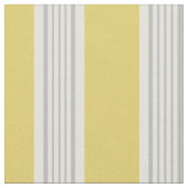 Moderne, schicke gelbe und graue Streifen Stoff (Nahaufnahme)