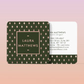 Moderne schicke Geometrie Beruflich Quadratische Visitenkarte