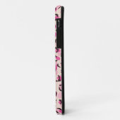 Moderne schicke Gepard-Druck-Muster-Monogramm Case-Mate iPhone Hülle (Hinten/Links)