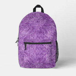 Moderne, schicke Gestaltung in Lila mit Glitter-Ef Bedruckter Rucksack