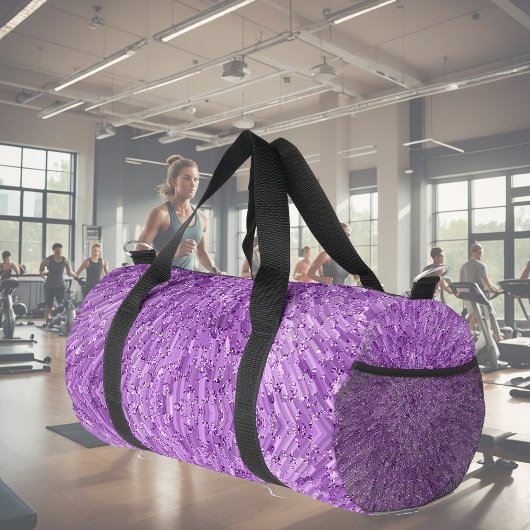 Moderne, schicke Gestaltung in Lila mit Glitzereff Duffle Bag