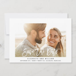 Moderne schicke Glitzer elegante Goldhochzeit Foto Save The Date