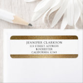 Moderne schicke Glitzer Gold persönliche Rücksende (Insitu)