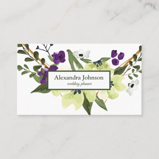 Moderne schicke Gold Leaf Foil Luxus Business Card Visitenkarte (Vorderseite)