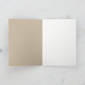 Moderne, schicke Grüne Blätter Tropenblätterhochze Dankeskarte (Innenseite)