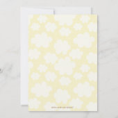 Moderne, schicke, grüne und braune Babydusche Einladung (Rückseite)