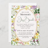 Moderne schicke, helle, wilde Blume Einladung (Vorne/Hinten)