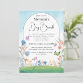 Moderne schicke, helle, wilde Blume Einladung (Stehend Vorderseite)