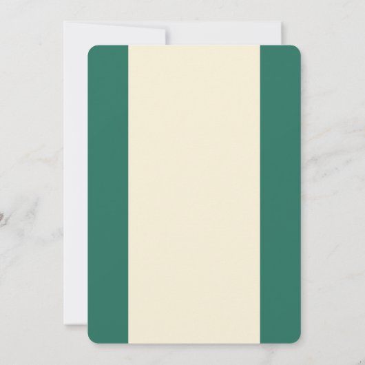 Moderne, schicke Hochzeit Einladung (Rückseite)