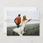 Moderne schicke Hochzeit Einladung (Vorderseite)